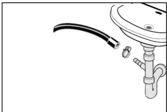 Hanseatic HWMT31014A - Attaching the discharge manifold to a washbasin - 1