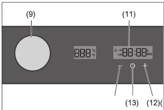 (9) (11) 888 °C °F 88:88 h min (13) (12)(