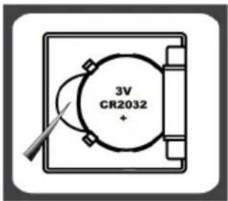 3V CR2032 +