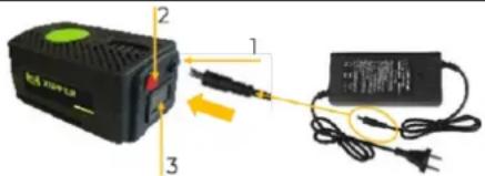 Zipper ZI-SHW300 - Akku aufladen: - 1