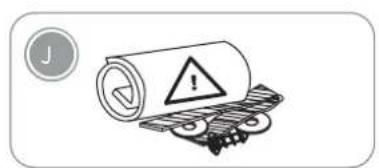 Warning sign with warning symbol and warning label, indicating hazardous material or hazard