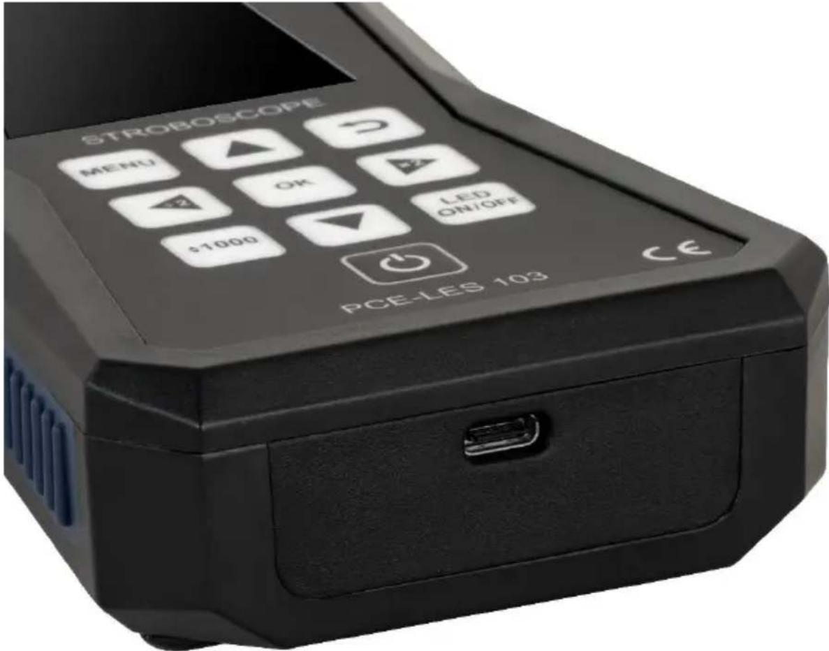 STROBOSCOPE MENU OK LED ON/OFF $1000 PCE-LES 103 CE