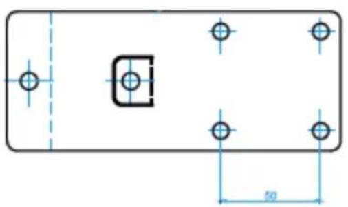 PCE Instruments WSAC 50W - Self-levelling additional bracket - 1