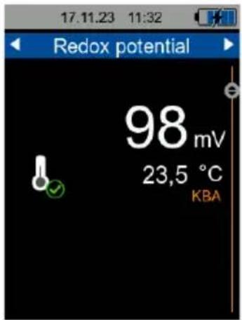 17.11.23 11:32 Redox potential 98 mV 23,5 °C KBA