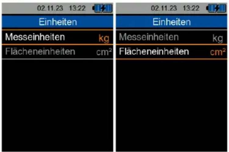 02.11.23 13:22 Einheiten Messeinheiten kg Flächeneinheiten cm² Einheiten Messeinheiten kg Flächeneinheiten cm²