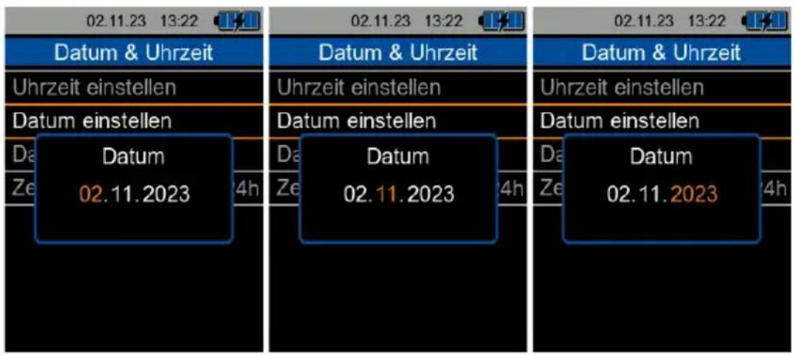 02.11.23 13:22 02.11.23 13:22 Datum & Uhrzeit Uhrzeit einstellen Datum einstellen Datum 02.11.2023 4h Ze Datum 02.11.2023 4h Ze Datum & Uhrzeit Uhrzeit einstellen Datum einstellen Datum 02.11.2023 4h