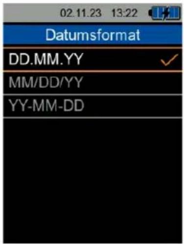 02.11.23 13:22 Datumsformat DD.MM.YY MM/DD/YY YY-MM-DD