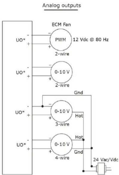 Analog outputs ECM Fan PWM 12 Vdc @ 80 Hz 2-wire UO* UO* UO* UO* UO* Gnd 0-10 V 3-wire Hot 0-10 V 4-wire Hot Gnd 24 Vac/Vdc UO*+ + + + + + + + + + + + + + + + + + + + + + + + + + + + + + + + + + + + + + + + + + + + + + + + + + + + + + + + + + + + + + + + + + + + + + + + + + + + + + + + + + + + + + + + + + + + + + + + + + + + + + UO* - - + - + - + - + - + - + - + - + - + - + - + - + - + - + - + - + - + - + - + - + - + - + - + - + - + - + - + - + - + - + - + - + - + - + - + - + - + - + - + - + - + - + - + - + - + - + - + - + - + - + - + EOM Fan UO* + UO* + UO* + UO* + Gnd 0-10 V 3-wire 0-10 V 4-wire