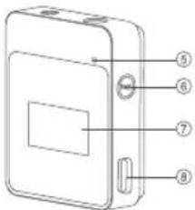 Diagram of a device with numbered parts labeled 5 to 8, showing internal components and connections.