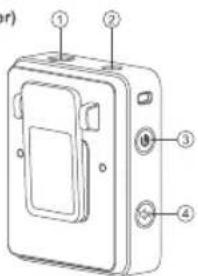 Diagram of a device with numbered components, likely an electronic device or enclosure with labeled parts.