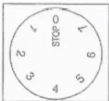 0 STOP 1 2 3 4 5 6 7 8 9