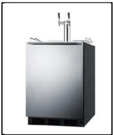 Summit SBC7BRSCF2 - BUILT-IN UNDERCOUNTER COMMERCIAL DUAL-TAP KEGERATORS - 1
