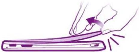 Illustration of a hand pressing down on a curved surface with radiating lines (no text or symbols)