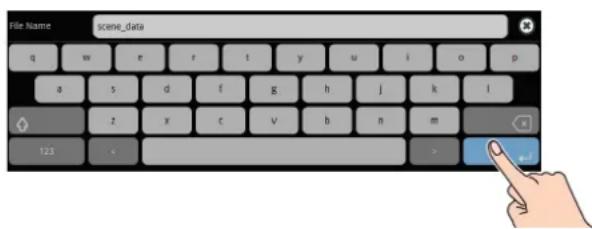 File Name scene_data q w e r t y u i o p a s d f g h j k l z x c v b n m 123 < >