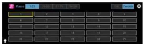 Macro 1:25 26:50 51:75 76:106 Calc Execute 1 2 3 4 5 6 7 8 9 10 11 12 13 14 15 16 17 18 19 20 21 22 23 24 25
