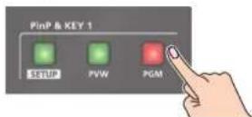 ROLAND VR-120HD - Making adjustments by touching the inset screen - 3