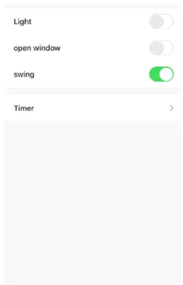 Light open window swing Timer >