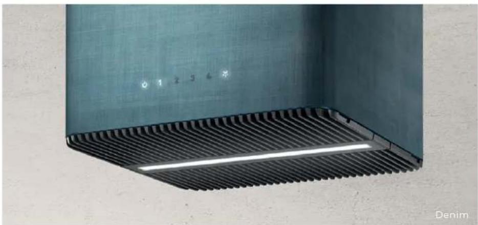 Close-up of a blue metal ventilation grille with a white horizontal line and grid pattern (no text or symbols)