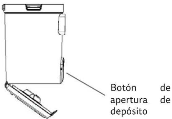 Botón de apertura de déposito