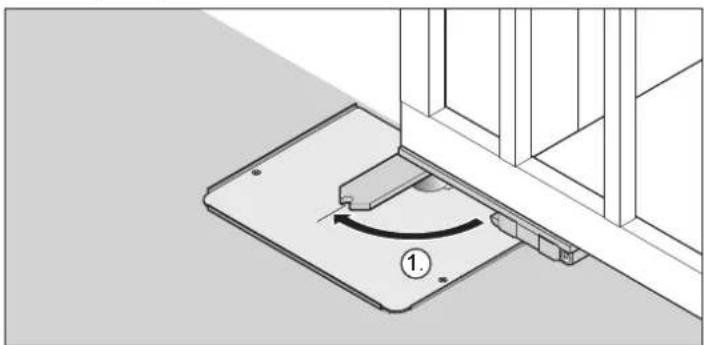 Sommer Jive 200 E - Installation of gate wing fittings - 3
