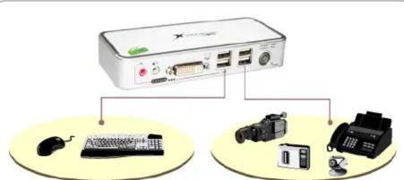 InLine 61602C - Jetzt können Sie die KVM-Switch benutzen .... Gemeinsame Nutzung schneller USB-Geräte - 1