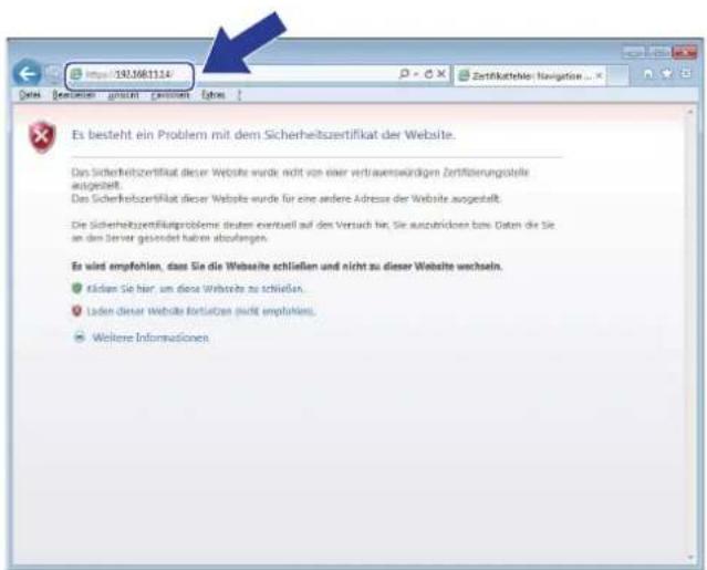 Es besteht ein Problem mit dem Sicherheitszertifikat der Website. Das Sicherheitszertifikat dieser Website wurde nicht von einer vertrauenswärigen Zertifizierungsbeite ausgebracht. Das Sicherheitszertifikat dieser Website wurde für eine andere Adresse der Website ausgestellt. Die Sicherheitszertifikatprobleme, darüber eventuell auf den Versuch hier, Sie auszubricen bzw. Daten die Sie an den Server gesendet haben abzürgen. Es wird empfohlen, dass Sie die Webseite schließen und nicht zu dieser Website wechseln. Käden Sie hier, um diese Webseite zu schließen. Laden dieser Webseite fortreten nicht empfohlen. Weitere Informationen