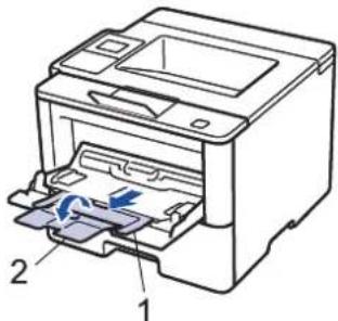 BROTHER HL-L6400DWTT - Einlegen und Bedrucken von Normalpapier, Briefkopfpapier, farbigem Papier, dünnem Papier, Recyclingpapier und Hartpostpapier in die MF-Zufuhr - 3