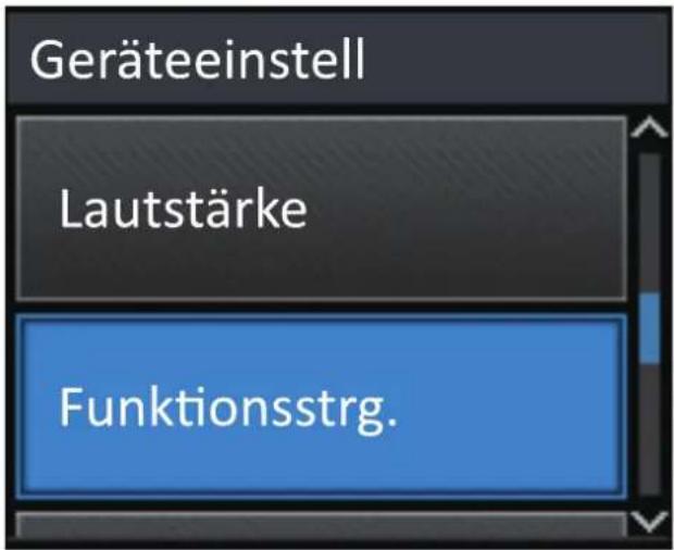 Geräteeinstell Lautstärke Funktionsstrg.