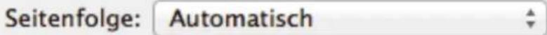Seitenfolge: Automatisch