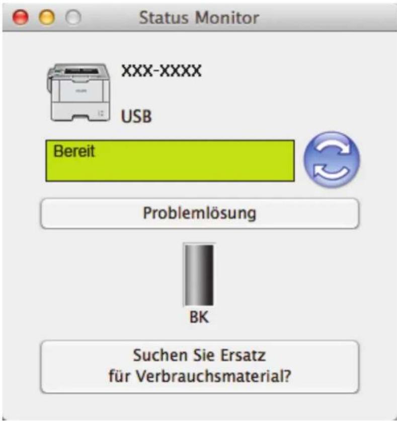 Status Monitor XXX-XXXX USB Bereit Problemlösung BK Suchen Sie Ersatz für Verbrauchsmaterial?