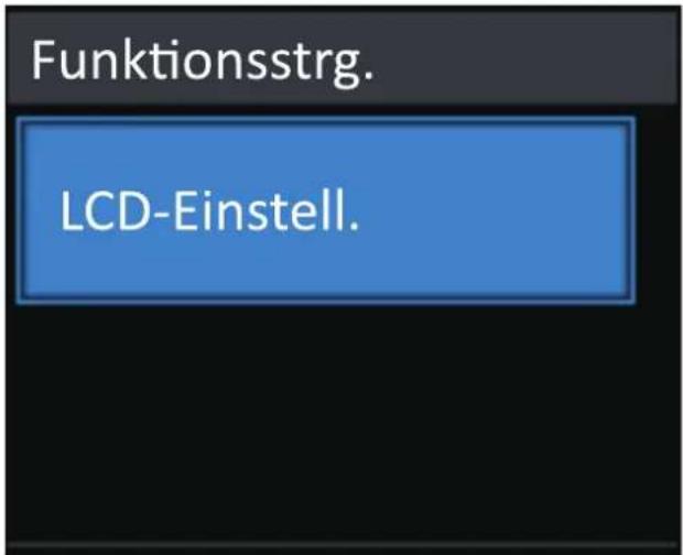 Funktionsstrg. LCD-Einstell.