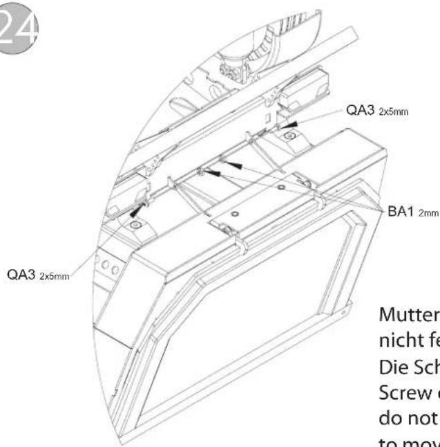 QA3 2x5mm BA1 2mm QA3 2x5mm Mutter nicht fe Die Sch Screw o do not to mov