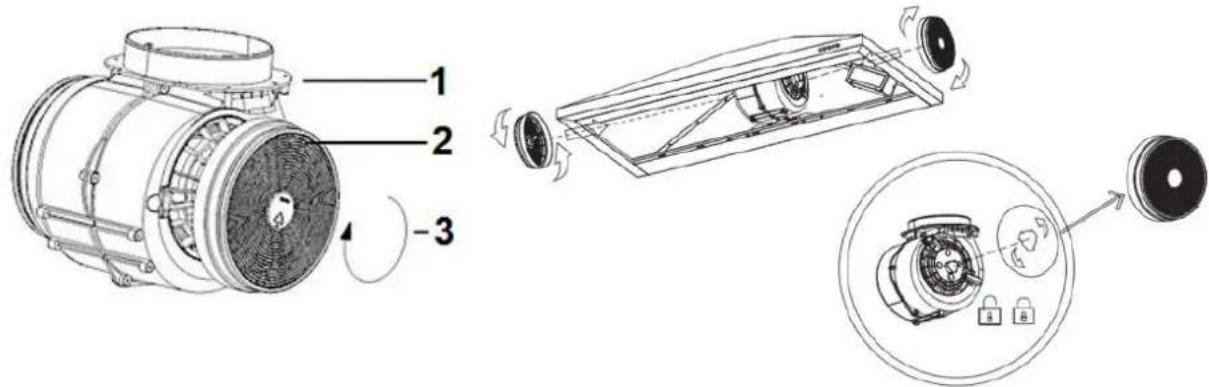 PKM 6090BV - INSTALLATION DER KOHLEFILTER - 1