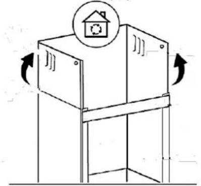 PKM 6090BV - d. CHIMNEY INSTALLATION / RECIRCULATION MODE - 1