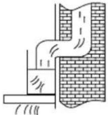 PKM 6090V - Installation : Non-return flap / extractor hood - 1