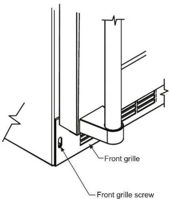 Front grille Front grille screw