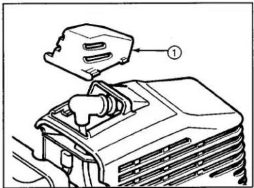 Technical diagram showing a mechanical assembly with labeled component 1