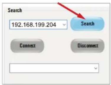 Search 192.168.199.204 Search Connect Disconnect