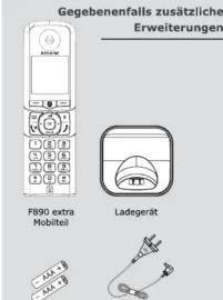 ALCATEL F890 Voice Duo - Verpackungsinhalt - 2