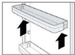 BOMANN KS 7257 - Removing / inserting the door racks - 1