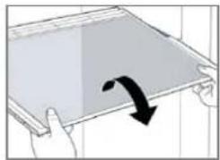BOMANN KS 7257 - Removing / inserting the shelves - 1