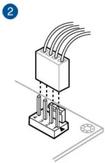 Isometric diagram of a mechanical component with multiple wires and pins, no text or symbols present