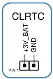 CLRTC +3V_BAT GND PIN 1