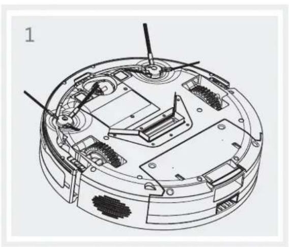 Grunkel I-DancerGyro - Cleaning of side brushes - 1