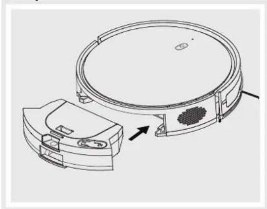 Grunkel I-DancerGyro - Insert the water tank. - 1