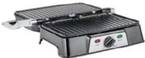 Teesa TSA3223 - Grill kontaktowy (pół-otwarta: górna pokrywa nie dotyka jedzenia) - 2
