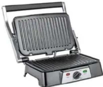Teesa TSA3223 - Contact grill (half-open: upper cover cannot touch the food) - 1