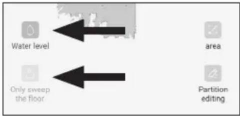 Water level Only sweep the floor area Partition editing