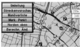 Umleitung Streckenvorschau Manöverliste Mark. Punkt Norden. eben Berechn. And.