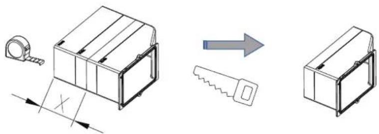 Technical diagram illustrating a mechanical assembly process with labeled components and directional arrows